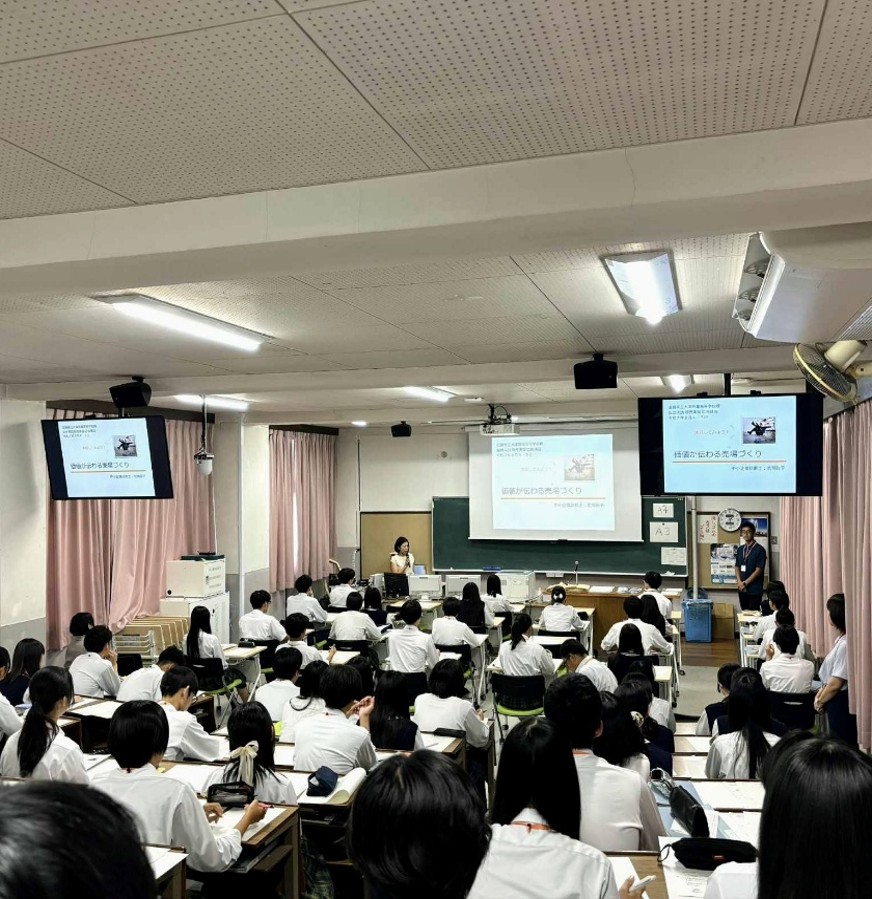 大津商業高校実習風景